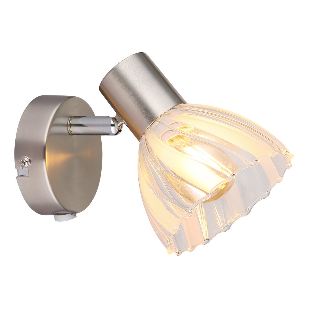 Oświetlenie Globo Zachery Lampa sufitowa, Spot sufitowy, Lampa ścienna, Spot ścienny Nikiel matowy, 1-punktowy main product photo