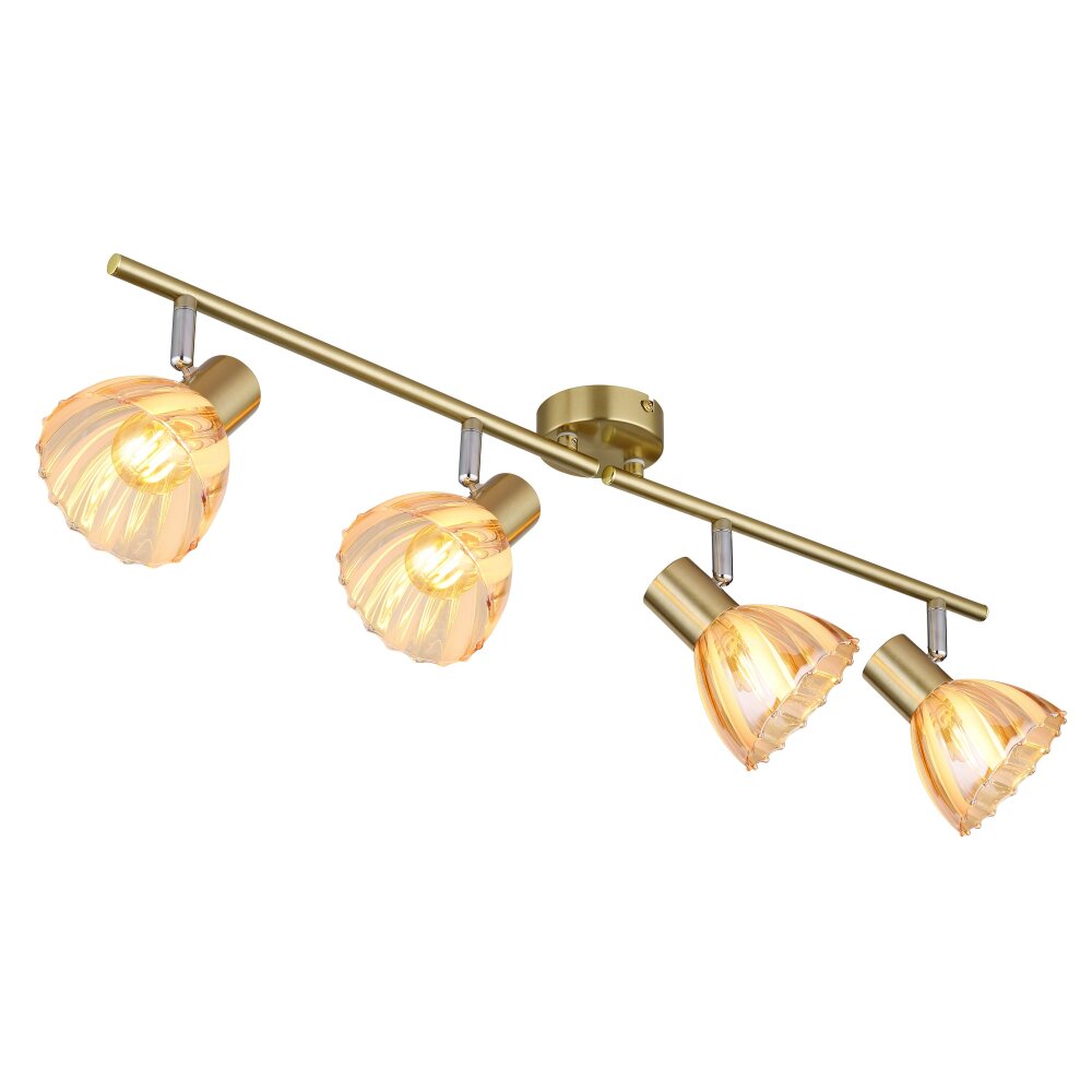 Oświetlenie Globo Zachery Lampa sufitowa Mosiądz, 4-punktowe main product photo