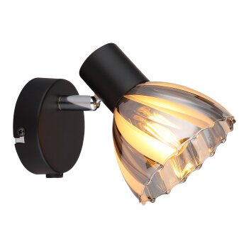 Oświetlenie Globo Zachery Lampa sufitowa, Spot sufitowy, Lampa ścienna, Spot ścienny Czarny, 1-punktowy