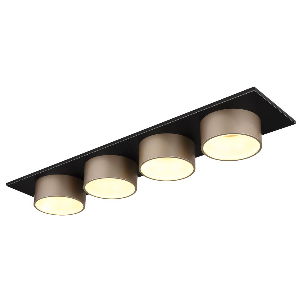 Oświetlenie Globo Raymond Lampa sufitowa LED Antracytowy, Czarny, 1-punktowy main product photo
