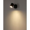 Oświetlenie Globo Walters Lampa sufitowa, Spot sufitowy, Lampa ścienna, Spot ścienny Czarny, 1-punktowy