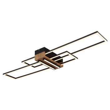 Oświetlenie Globo Dakari Lampa sufitowa LED Ecru, Czarny, 1-punktowy