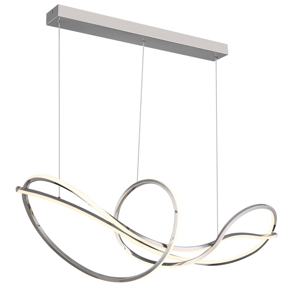 Oświetlenie Globo Iduna Lampa wisząca LED Chrom, 1-punktowy, Zdalne sterowanie main product photo
