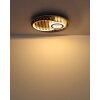 Oświetlenie Globo Woody Lampa sufitowa LED Ecru, Czarny, 1-punktowy