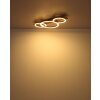 Oświetlenie Globo Tisha Lampa sufitowa LED Ecru, Czarny, 1-punktowy