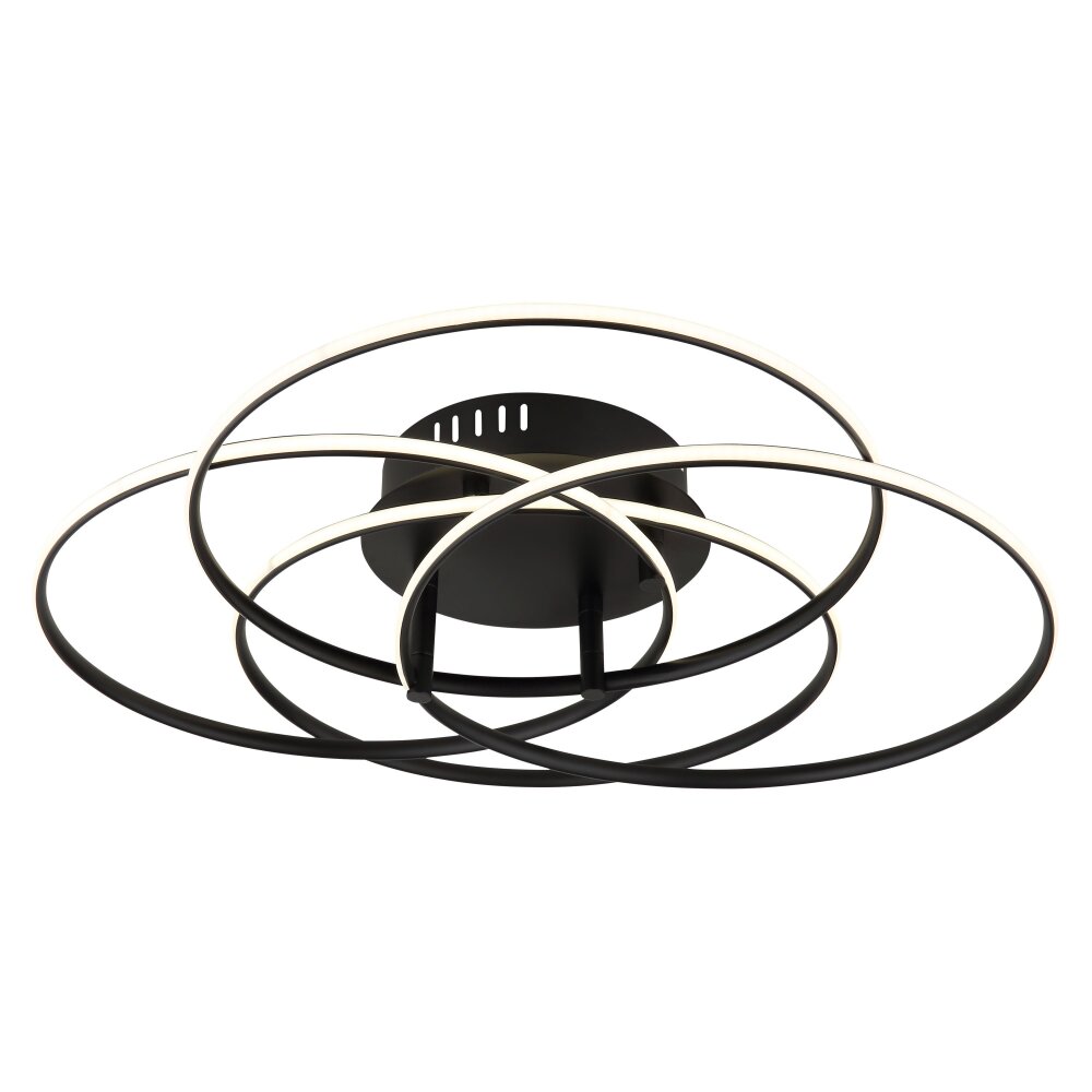 Oświetlenie Globo Kombos Lampa sufitowa LED Czarny, 1-punktowy main product photo