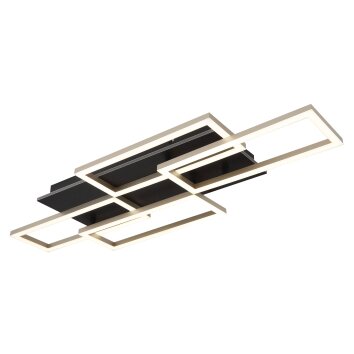 Oświetlenie Globo Jeffry Lampa sufitowa LED Antracytowy, Czarny, 1-punktowy, Zdalne sterowanie