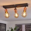 Tulla Lampa Sufitowa Miedź, Czarny, 3-punktowe