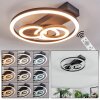 Pilor Lampa sufitowa LED Czarny, 1-punktowy, Zdalne sterowanie