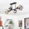 Koyoto Lampa sufitowa, Kula świetlna W kolorze bursztynu, Przezroczysty, Przydymiony, 6-punktowe