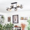 Koyoto Lampa sufitowa, Kula świetlna W kolorze bursztynu, Przezroczysty, Przydymiony, 6-punktowe