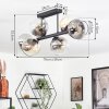 Koyoto Lampa sufitowa, Kula świetlna W kolorze bursztynu, Przezroczysty, Przydymiony, 6-punktowe