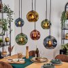 Ripoll Lampa wisząca, Kula świetlna, Lampa wisząca Niebeieski, Złoty, Zielony, W kolorze miedzi, 6-punktowe