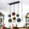 Ripoll Lampa wisząca, Kula świetlna, Lampa wisząca Niebeieski, Złoty, Zielony, W kolorze miedzi, 6-punktowe