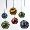Ripoll Lampa wisząca, Kula świetlna, Lampa wisząca Niebeieski, Złoty, Zielony, W kolorze miedzi, 6-punktowe