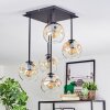 Ripoll lampa sufitowa, kula świetlna bursztynowy, przezroczysty, 5-punktowe