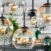 Koyoto lampa sufitowa, kula świetlna 37 cm bursztynowy, przezroczysty, przydymiony, 5-punktowe