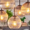 Koyoto lampa sufitowa, kula świetlna bursztynowy, przezroczysty, przydymiony, 5-punktowe
