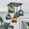 Koyoto Lampa sufitowa, Kula świetlna Niebeieski, Złoty, Zielony, 5-punktowe