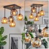 Koyoto lampa sufitowa, kula świetlna 37 cm bursztynowy, przydymiony, 5-punktowe