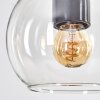 Koyoto Lampa wisząca, Kula świetlna, Lampa wisząca Ecru, Czarny, 5-punktowe