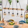 Koyoto lampa wisząca, kula świetlna, lampa wisząca kolory naturalne, czarny, 5-punktowe