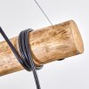 Koyoto lampa wisząca, kula świetlna, lampa wisząca kolory naturalne, czarny, 5-punktowe