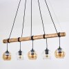 Koyoto lampa wisząca, kula świetlna, lampa wisząca kolory naturalne, czarny, 5-punktowe