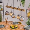 Koyoto lampa wisząca, kula świetlna, lampa wisząca kolory naturalne, czarny, 5-punktowe