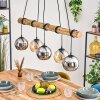 Koyoto lampa wisząca, kula świetlna, lampa wisząca kolory naturalne, czarny, 5-punktowe