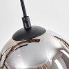 Koyoto Lampa wisząca, Kula świetlna, Lampa wisząca Ecru, Czarny, 5-punktowe