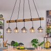 Koyoto Lampa wisząca, Kula świetlna, Lampa wisząca Ecru, Czarny, 5-punktowe