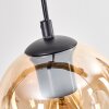 Koyoto lampa wisząca, kula świetlna, lampa wisząca kolory naturalne, czarny, 5-punktowe