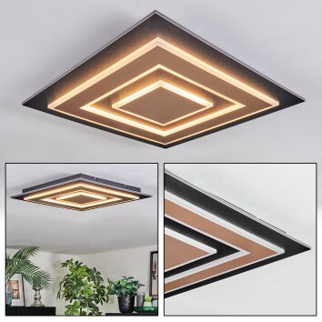 Lidor Lampa sufitowa LED Czarny, 1-punktowy