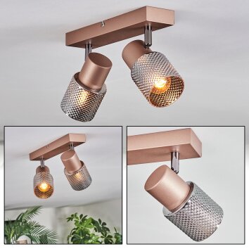 Medelim Lampa sufitowa, Spot sufitowy Brązowy, 2-punktowe