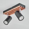 Orlan Lampa sufitowa, Spot sufitowy Chrom, Ecru, Czarny, 2-punktowe