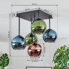 Koyoto Lampa sufitowa, Kula świetlna 37 cm Niebeieski, Zielony, W kolorze miedzi, 5-punktowe