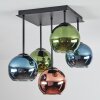 Koyoto Lampa sufitowa, Kula świetlna 37 cm Niebeieski, Zielony, W kolorze miedzi, 5-punktowe