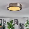 Omaro Lampa sufitowa, Panel LED Nikiel matowy, 1-punktowy