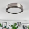 Omaro Lampa sufitowa, Panel LED Nikiel matowy, 1-punktowy