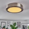 Omaro Lampa sufitowa, Panel LED Nikiel matowy, 1-punktowy