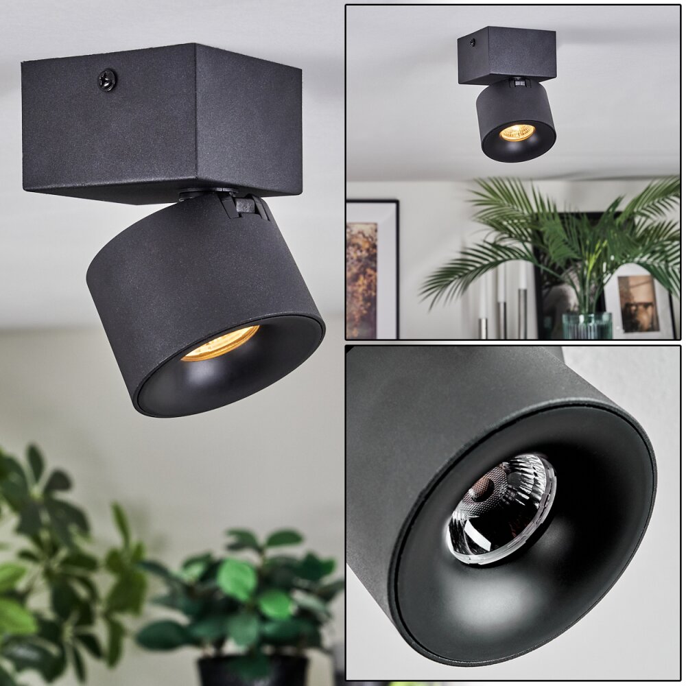 Narel Lampa sufitowa, Spot sufitowy LED Czarny, 1-punktowy main product photo