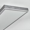 Salmi Lampa sufitowa, Panel LED Szary, Srebrny, 1-punktowy, Zdalne sterowanie
