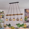 Koyoto Lampa wisząca, Kula świetlna, Lampa wisząca Ecru, Czarny, 5-punktowe
