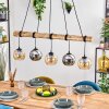 Koyoto Lampa wisząca, Kula świetlna, Lampa wisząca Ecru, Czarny, 5-punktowe