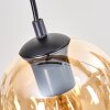 Koyoto Lampa wisząca, Kula świetlna, Lampa wisząca Ecru, Czarny, 5-punktowe
