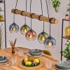 Koyoto Lampa wisząca, Kula świetlna, Lampa wisząca Ecru, Czarny, 5-punktowe