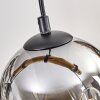 Koyoto lampa wisząca, kula świetlna, lampa wisząca kolory naturalne, czarny, 5-punktowe