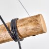 Koyoto lampa wisząca, kula świetlna, lampa wisząca kolory naturalne, czarny, 5-punktowe