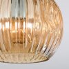 Ripoll lampa sufitowa, kula świetlna bursztynowy, 5-punktowe